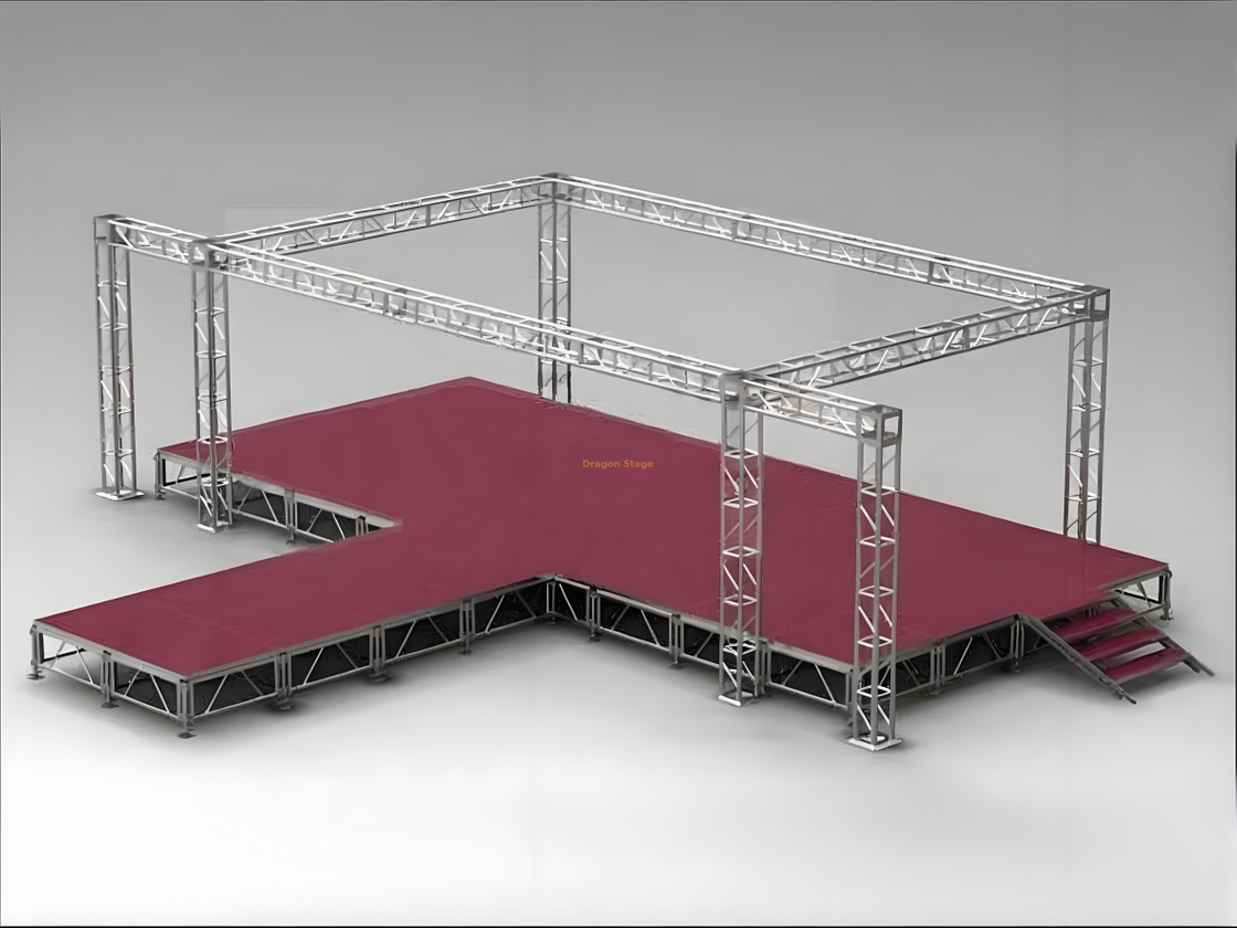 Aluminum Square Bolt Truss 300mm for Concert Stage 8x5x3m