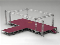 Aluminum Square Bolt Truss 300mm for Concert Stage 8x5x3m