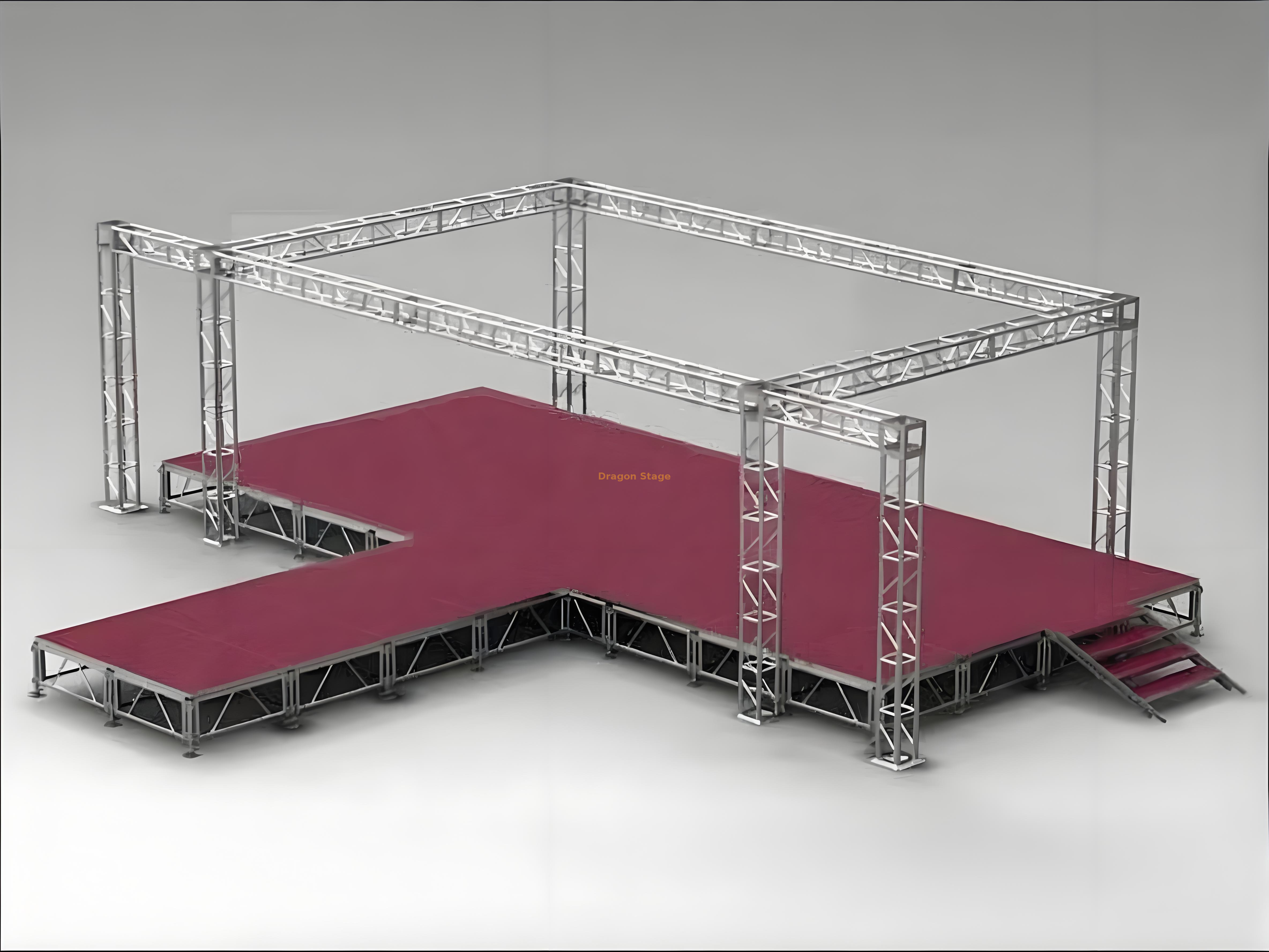Aluminum Square Bolt Truss 300mm for Concert Stage 8x5x3m