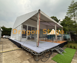 Hospitality Platform Hall for Outdoor Tent Events | Modular Allround Scaffolding Hospitality Platforms