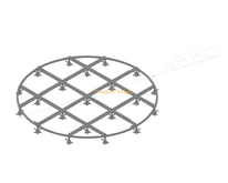 4.88m Portable Round Stage Platform | Quick Assembly Aluminum Alloy Mobile Stage (Adjustable Height)