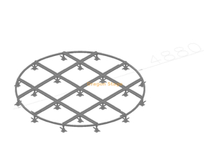 4.88m Portable Round Stage Platform | Quick Assembly Aluminum Alloy Mobile Stage (Adjustable Height)