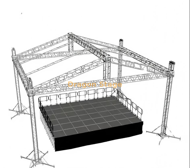 Aluminum Custom Concert Outdoor Lighting Truss 10x10x7m