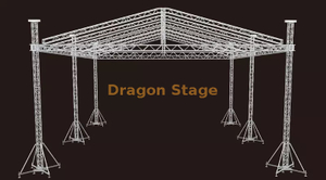 on Sale Aluminum Stage Frame Truss Structure Aluminum Lighting Truss System 14x14x12m 6 Pillars