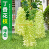 Simulated wisteria flowers tofu pudding string violets false ceiling rattan indoor wedding decoration green new wisteria lilac flowers - green 6