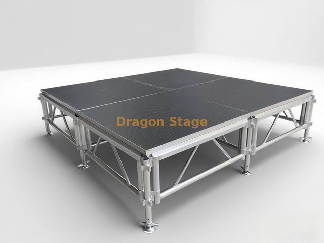 1.22*1.22m Concert Party Dance Outdoor Portable Stage Small Stage Platform Church Stage 2.44x2.44m 0.6-1m with 1 Stair