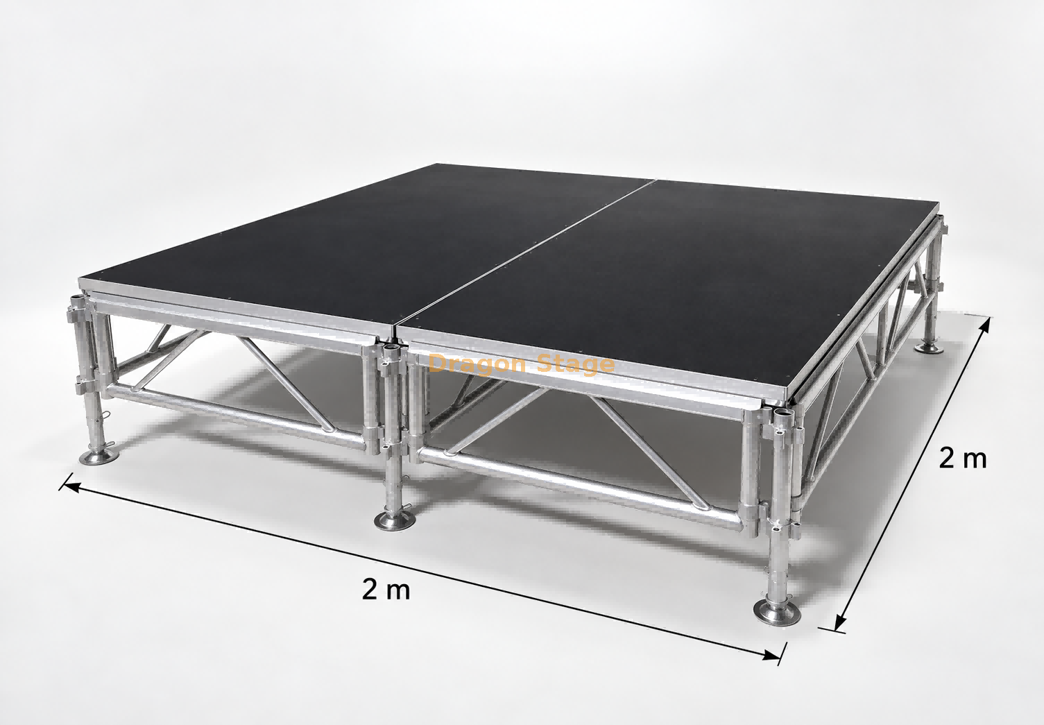 2x1m Aluminum Stage Platform for Concert Event Production with Different Height 2x2m