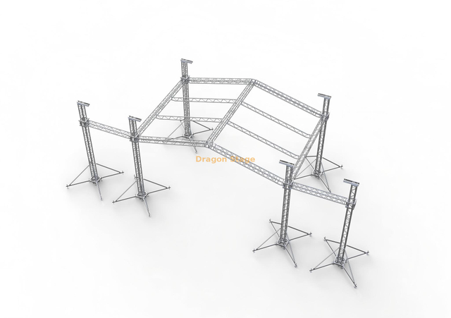 9x6x7m Stage Roofing System with Speaker Wings