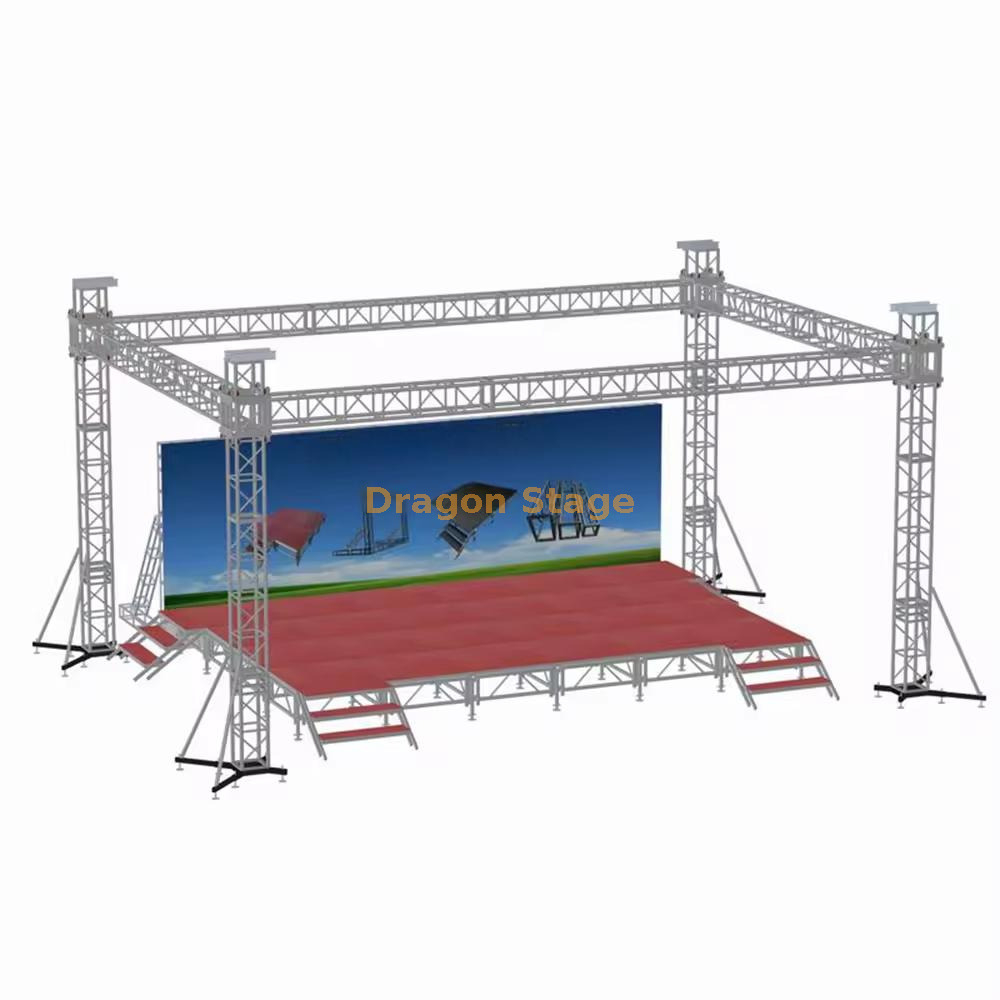 Concert Events Wedding Portable Stage Truss for Lighting Equipments 9x6x5m