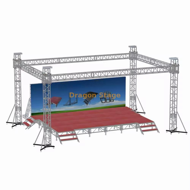 Concert Events Wedding Portable Stage Truss for Lighting Equipments 9x6x5m
