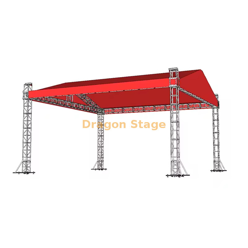 Concert Stage System With Roof Truss 10x10x6m
