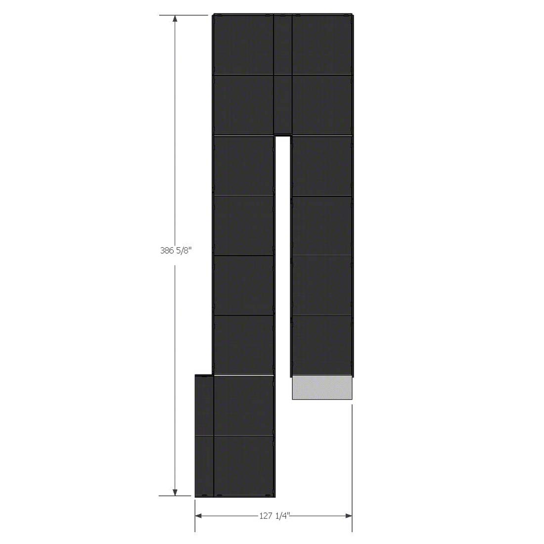 9.82x3.23m Switchback Aluminum Event Stage Ramp for Wheelchair Access.jpg