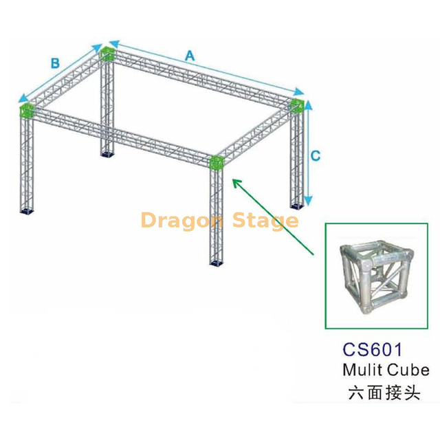 4x1x2m Aluminum Truss for Mobile Truck Trailer