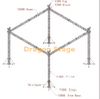 Aluminum Non Roof Silver Outdoor Booth Event Lighting Truss Structure 13x11x7m