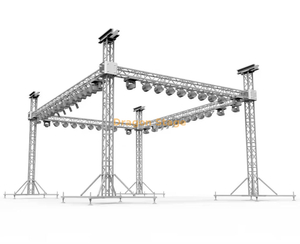 Aluminum Truss Exhibition Booth for Mobile Portable DJ Lighting System 6x6x5m