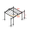 8x4x6m Professional Modular Roofing Truss System with Sound Wings