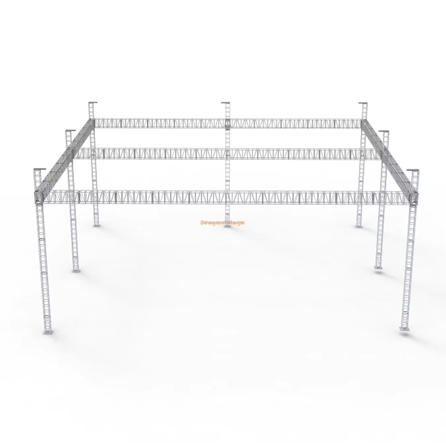 Manufacturer High Quality Cheap Professional Easy Frame Aluminum Studio Light Flat Roof Truss System 80x60ft 