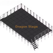 Outdoor Custom Adjustable cheap portable stage 12x7m height 1.2-2m