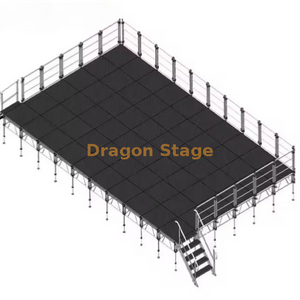 Outdoor Custom Adjustable cheap portable stage 12x7m height 1.2-2m
