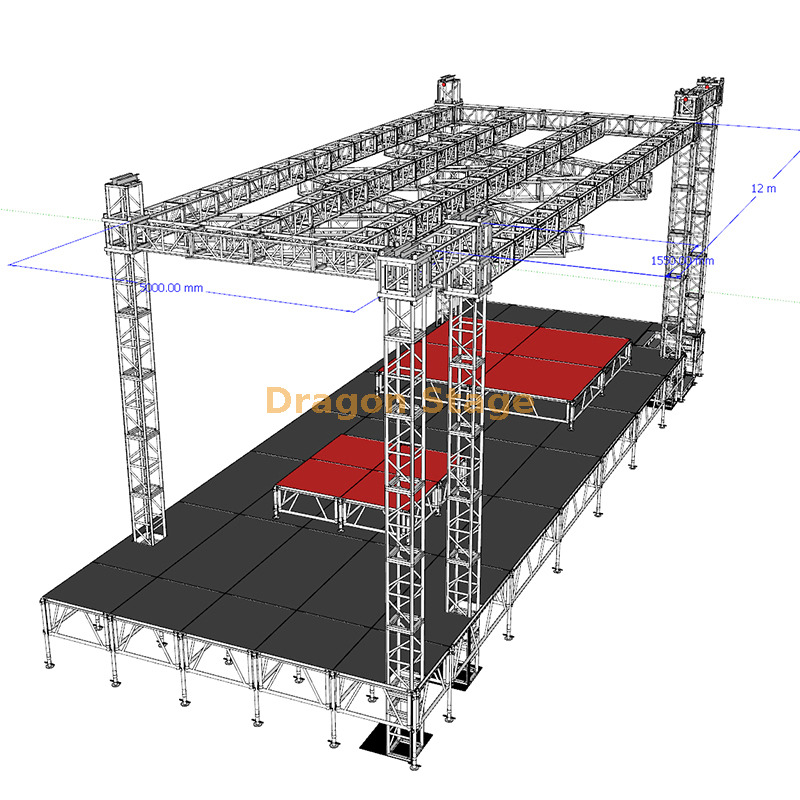 Flat roof truss assembly