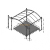 12x12x9m Heavy-Duty Aluminum Arched Roof Stage Truss System
