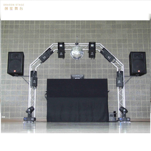 Aluminum Triangle Spigot Lighting Sound LED Screen DJ Wedding Decorative Event Goal Post Truss 3x2.5m