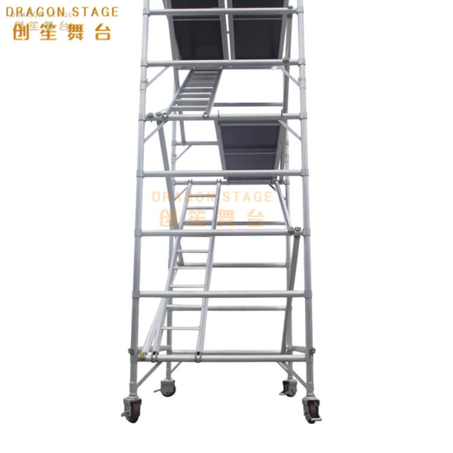 Aluminum Mobile Scaffold with A Ladder 