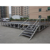 Global Truss Stage Deck 5x6m height: 0.6-1m red plywood deck with 2 stairs