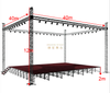 Outdoor concert stage tent truss system frame truss structure aluminum truss 40x40x12m