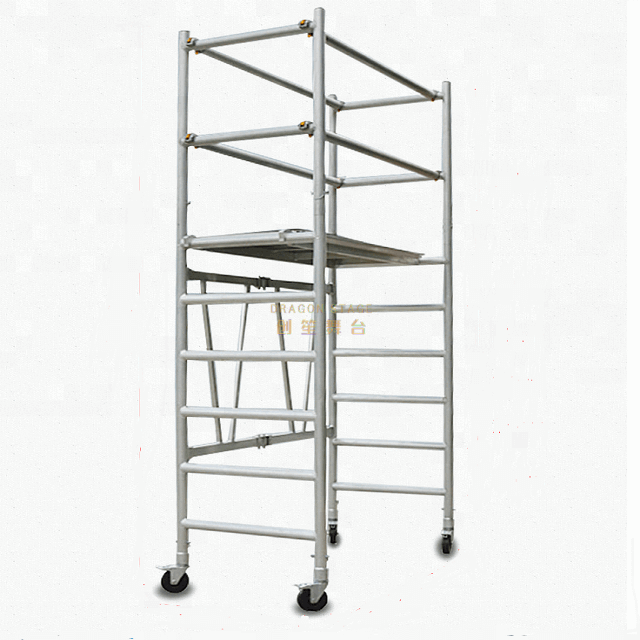 mobile portable foldable scaffolding