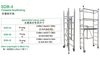 Ladder Portable Foldable scaffolding with Board 3m