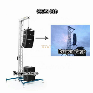 Aluminum Line Array Speaker Tower Truss Stand for Hanging Speakers 6M