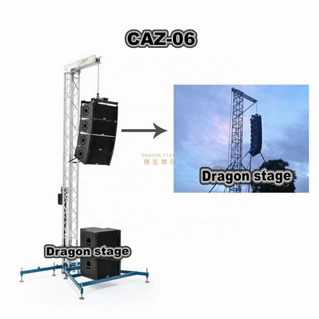 Aluminum Line Array Speaker Tower Truss Stand for Hanging Speakers 6M