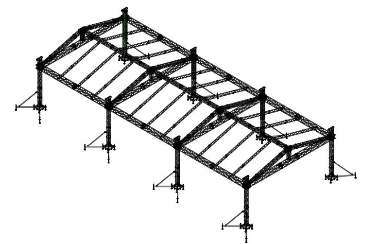 Solved 2. Given the truss profile and supports shown below, | Chegg.com