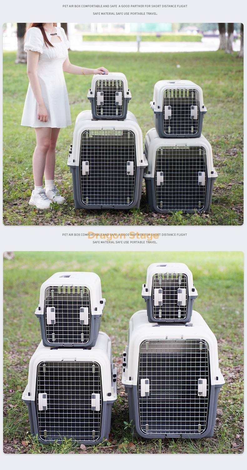 Pet Crate Plastic Dog And Cat Aviation Box Portable Cat Cage Small And Medium-sized Dog for Dog Cage (12)