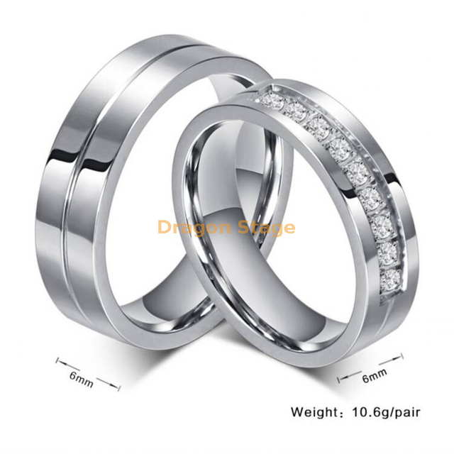 Wholesale Popular White Gold Diamond Engagement Wedding Couple Ring, Band Diamond Engagement Ring