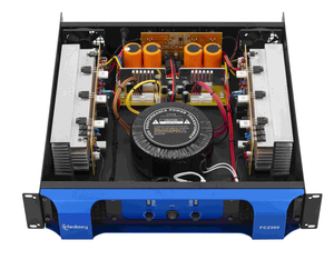 Class H Sound System Power Amplifier with 2 Channels 300 Watts in 8 Ohms Stereo