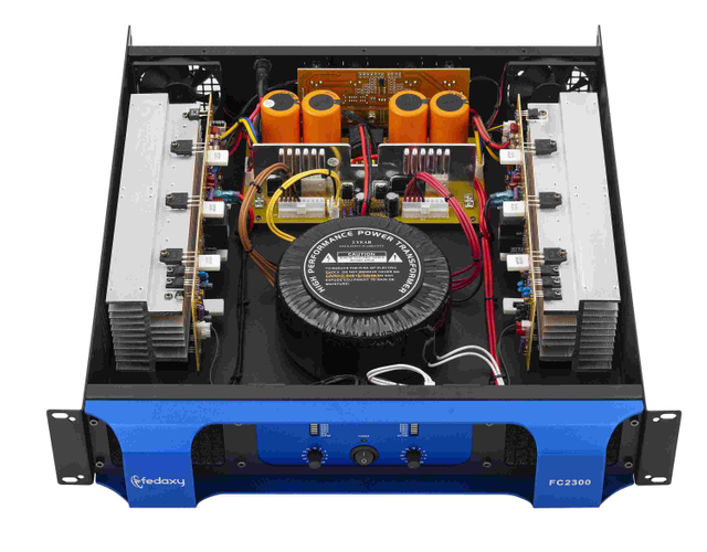 Power Amplifier Pa 2U 2 Channel 1200W Class H Power Amplifier