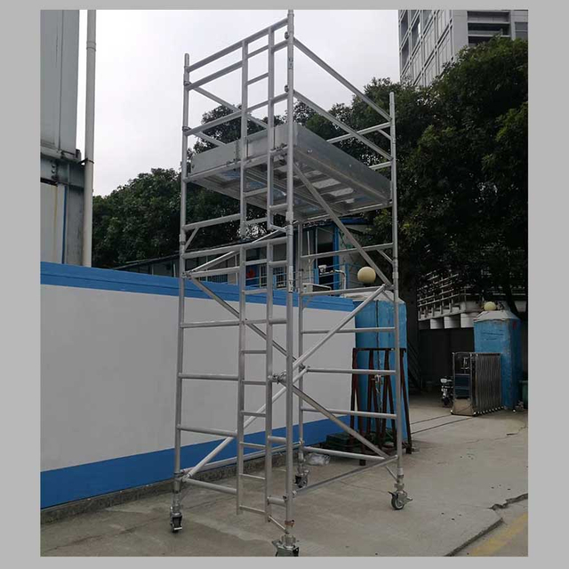 Best sale GS certification aluminum access tower with outriggers for construction
