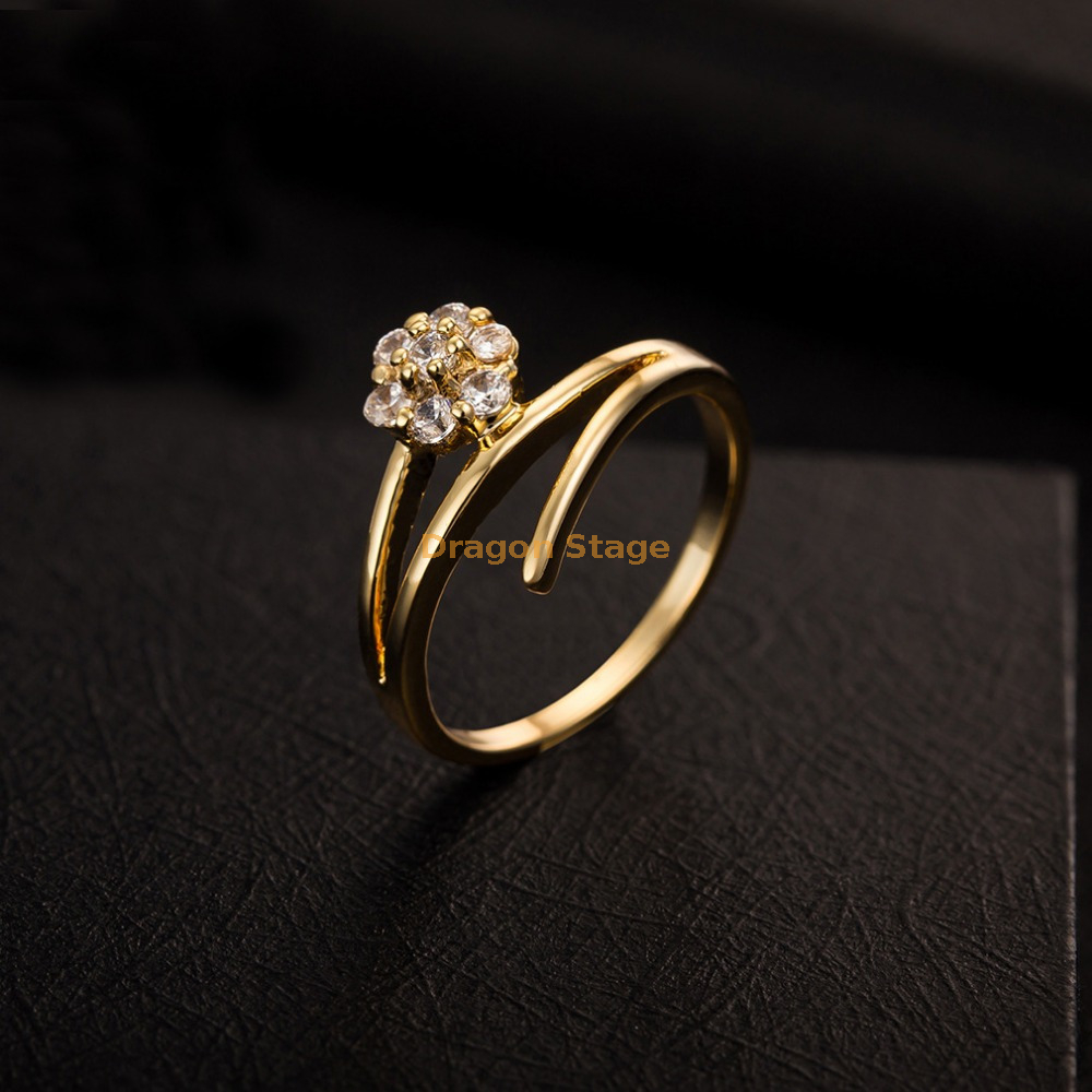 Bezet Bestuurbaar Katholiek 3 Gram Finger Diamond Latest Gold Ring Design For Girl wedding ring from  China manufacturer - DRAGON STAGE