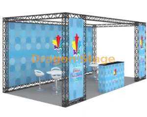Expo Portable Manual Tool Free Trade Show Exhibition Frame Modular Aluminum Truss Booth 6x3m Height 3m