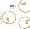 High Quality Egyptian Queen Nefertiti Statement Jewelry Stainless Steel Gold Large Hoop African Earings For Women 2020