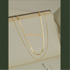 Delicate 18K Gold Filled Thin Skinny Snake Chain Necklace Stainless Steel Layering Choker Necklace for Women