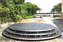 Diameter 4.88m Round Portable Stage Platform with Ring Stairs