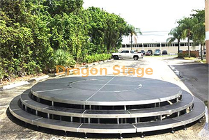 Custom Arena Circular Round Portable Stage Platform with Plywood Deck