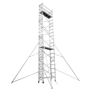 Used Aluminum Scaffold Single Width Climb Ladder Scaffolding