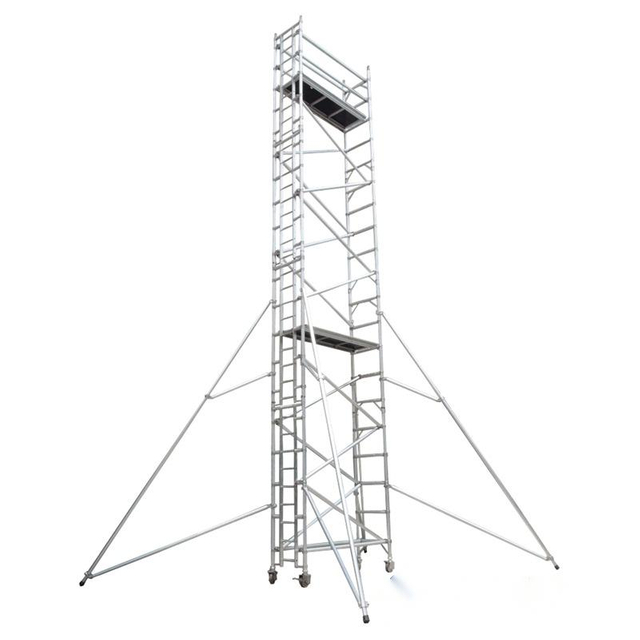 Used Aluminum Scaffold Single Width Climb Ladder Scaffolding