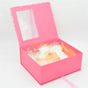 Luxury custom paper packaging gift box perfume box with clear pvc window