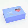 Wholesale flip book shaped box craft paper packaging box with clear pvc window