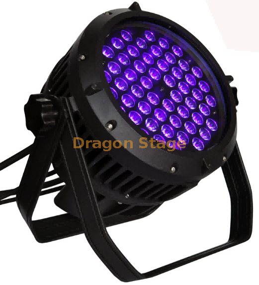 54 Beads Purple Waterproof Cast Aluminum Par Lights